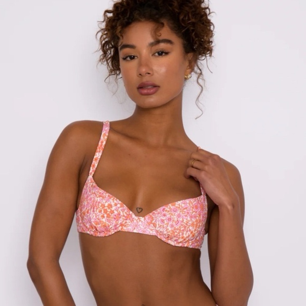Skatie Lola Top Swimsuit in Flora print